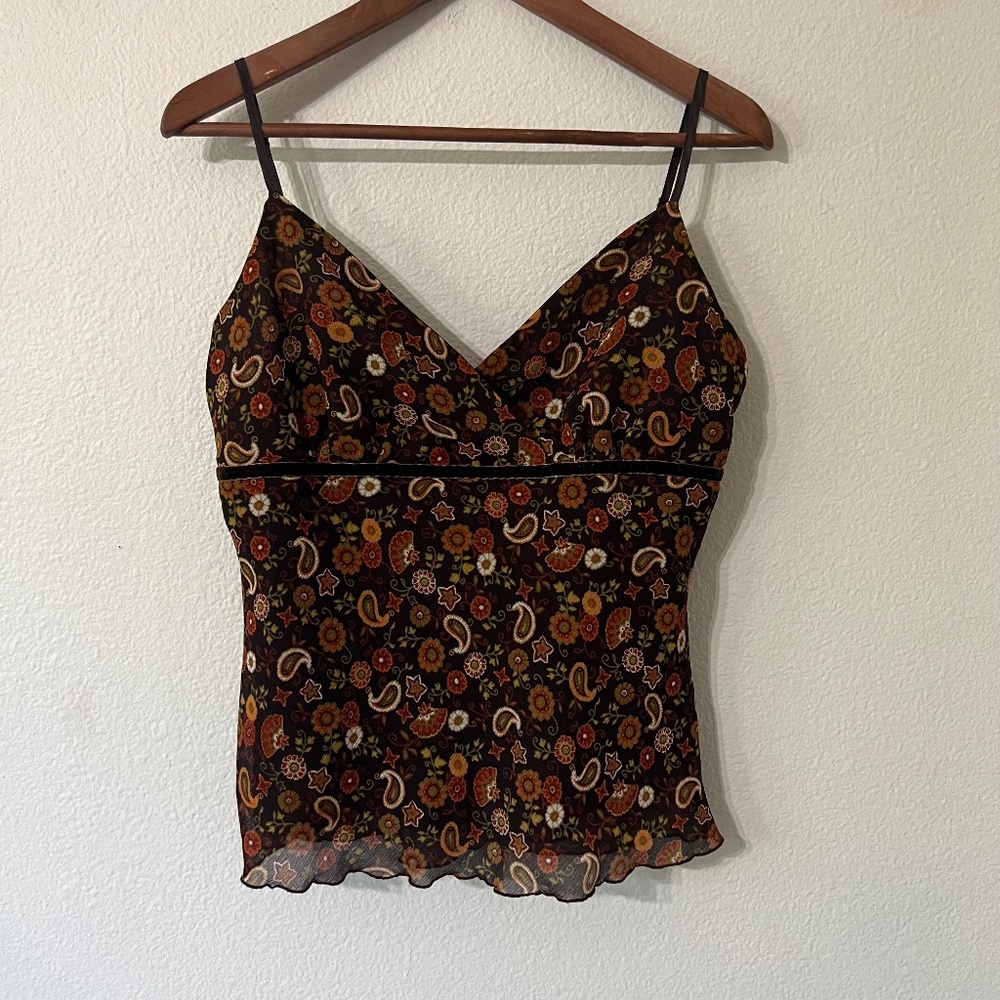 Paisley Floral Earth Toned Camisole